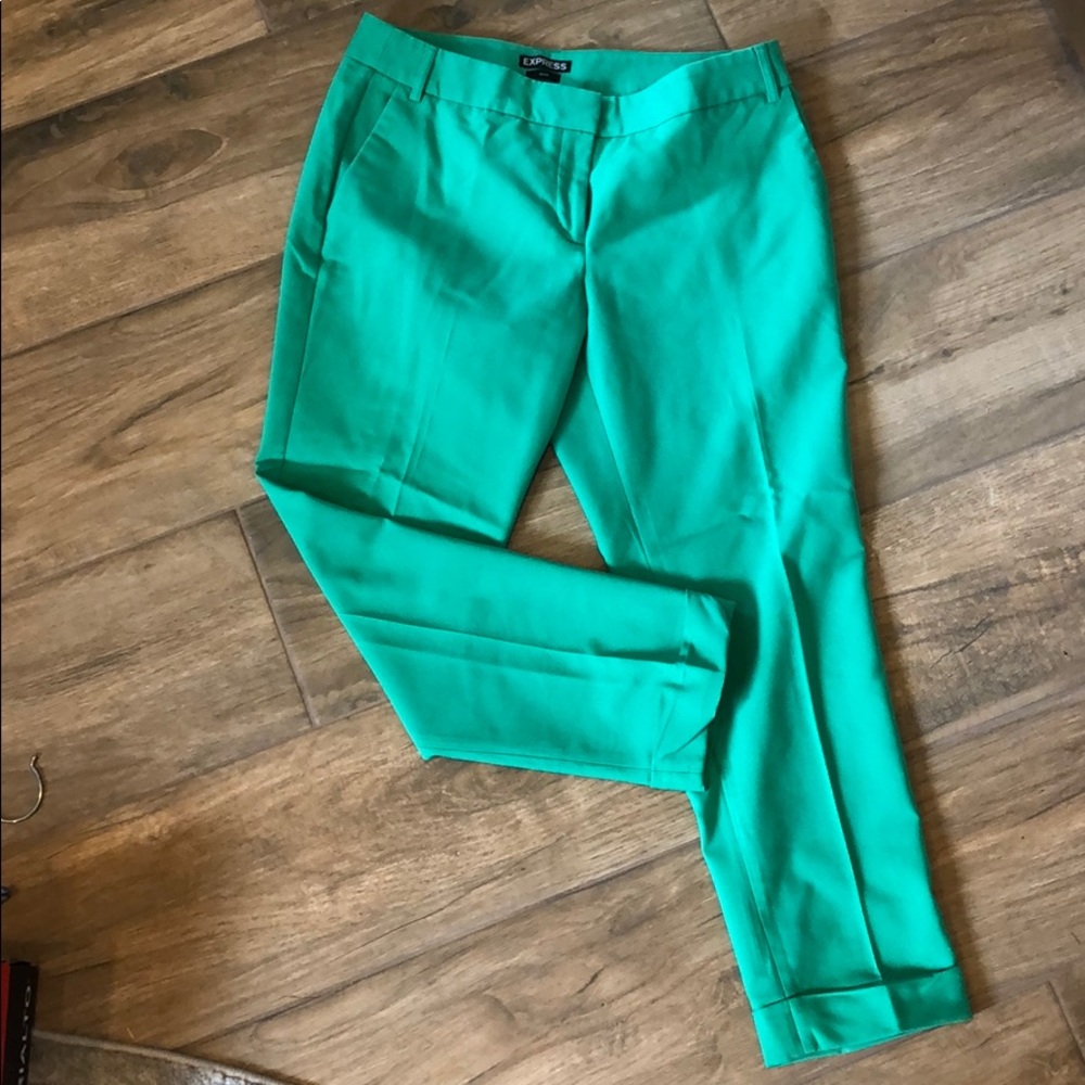 Express editor 6r green pants